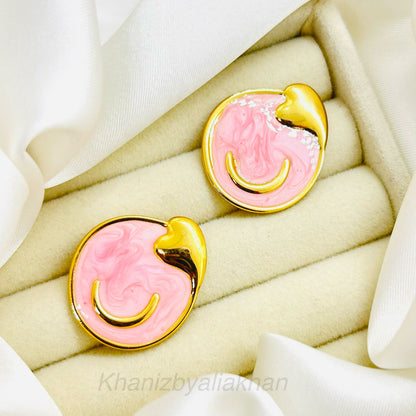Blush Heart Earrings