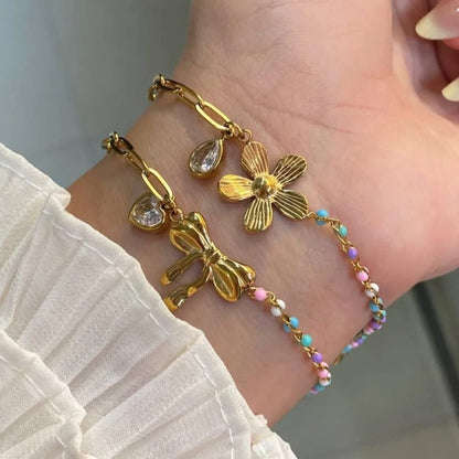 Flower Charm Bracelet