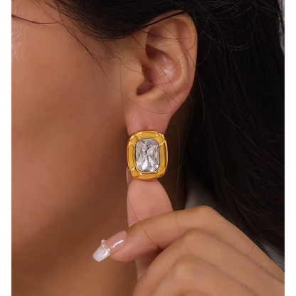 Crystal Sculptural Earrings